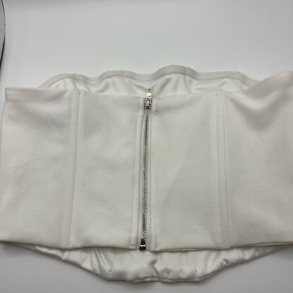 White Corset with Zipper